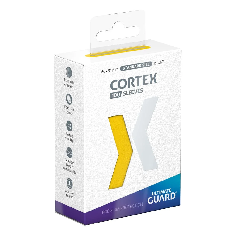 Ultimate Guard Cortex Sleeves Standard Size 66 x 91 mm (100 Sleeves) - Yellow